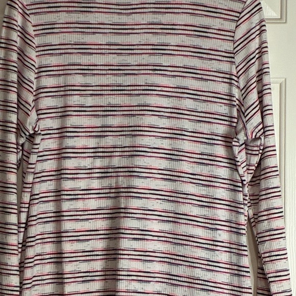 Lane Bryant Striped Tunic - Red, Black, White - Picture 2 of 7